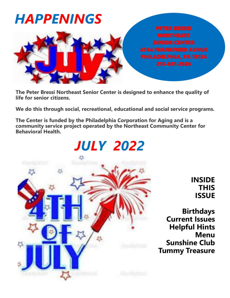 July 2022 newsletter